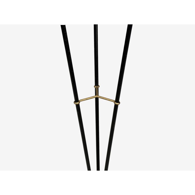 Metal Ajh, Swedish Modern, Adjustable Floor Lamp, Metal, Brass, Sweden, 1950s For Sale - Image 7 of 15