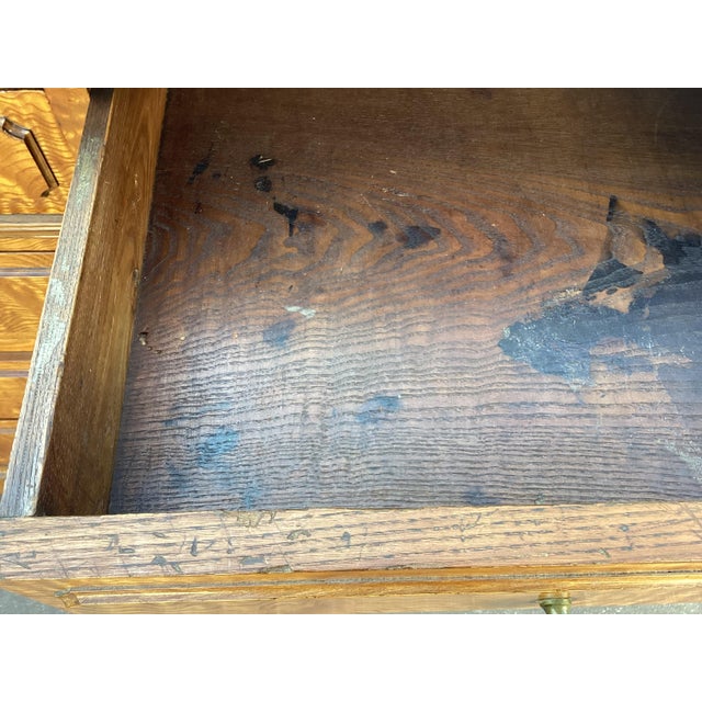 Auburn French Antique Birds-Eye Maple Antique Chest W/ Marble Top For Sale - Image 8 of 13