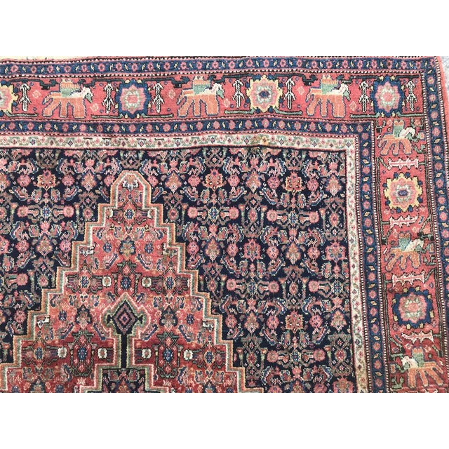 Antique Senneh Rug, 1890s For Sale - Image 6 of 18