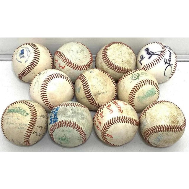 Farmhouse Huge Lot of Signed Vintage Baseballs for the Man Cave - 35 Total For Sale - Image 3 of 3