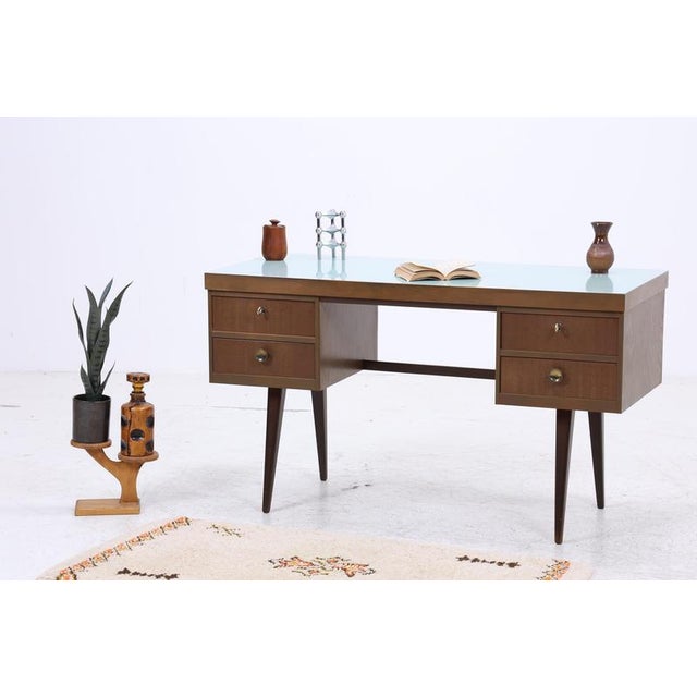 Mid-Century Desk with Formica Surface and Drawers, 1950s-1960s For Sale - Image 14 of 14