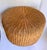 1970s 1970s Boho Chic Round Wicker Ottoman Footstool With Wood Legs For Sale - Image 5 of 10