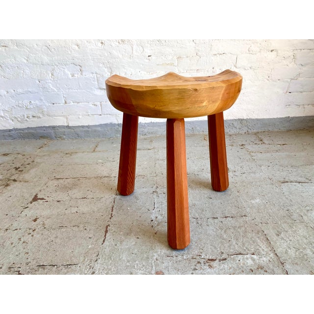 Primitive Style Tripod Stools, 1960s, Set of 4 For Sale - Image 13 of 18