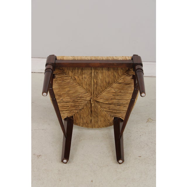 Pair of Rush Seat Barrel Back Chairs For Sale - Image 16 of 16
