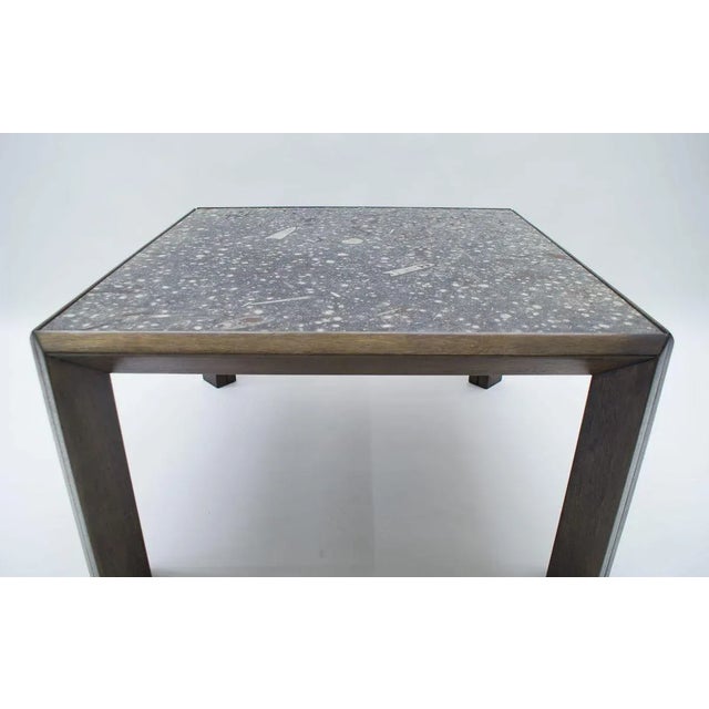 Ronald Schmitt Mid-Century German Coffee Table with Fossil Top from Ronald Schmitt, 1960s For Sale - Image 4 of 18