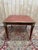 Louis XVI Style Square Table with Leather Top For Sale - Image 5 of 8