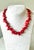 Lovely Vintage coral beaded necklace with gold plated clasp. By Matthew Izzo
