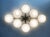 Not Yet Made - Made To Order 21st Century Hive Satin Brass Glossy Gray Murano Flush Mount by Fabio LTD For Sale - Image 5 of 9