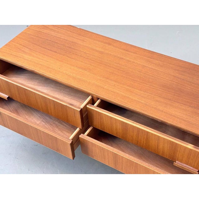 Mid-Century Modern Danish Teak Lowboard with Four Drawers, 1960s For Sale - Image 16 of 18