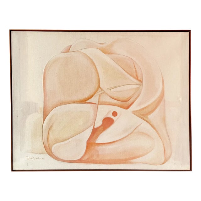 A. Nobre-Madeira, Abstraction, 1975, Oil on Canvas For Sale