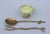 Vintage Botanical Brass Branch Fork and Spoon Serving Set For Sale In Cincinnati - Image 6 of 7