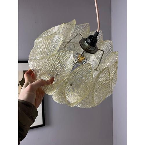 Ice Glass Pendant Lamp from Marbach Leuchten For Sale - Image 6 of 11