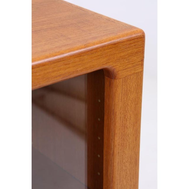Brown Vintage Danish Display Cabinet from CFC Silkeborg, 1960s For Sale - Image 8 of 14