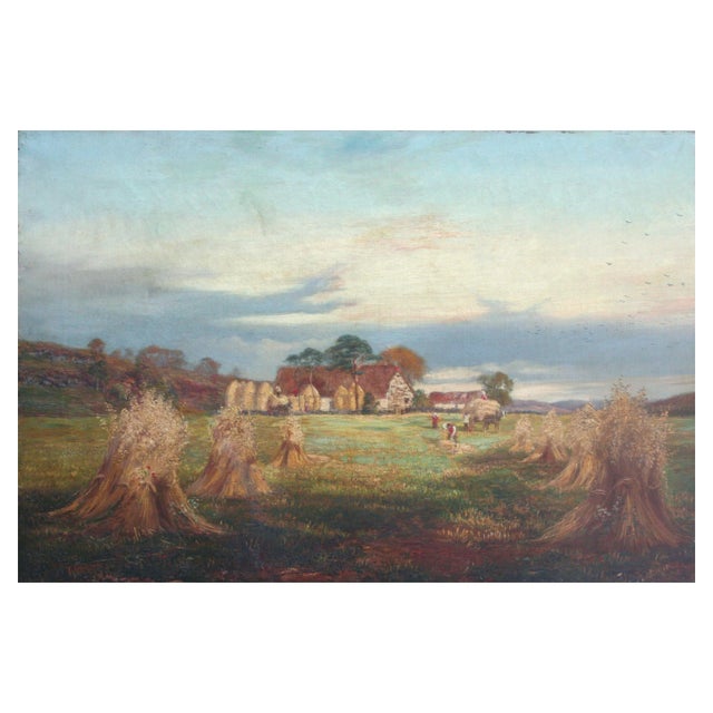 Late 19th Century Late 19th Century Scottish Figural Landscape, "The Ingathering, Rowan Tree Hill" by Rosie J. Morison For Sale - Image 5 of 5