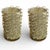 Contemporary John Richard Woven Brass and Glass Candle Holders, a Pair For Sale - Image 3 of 7