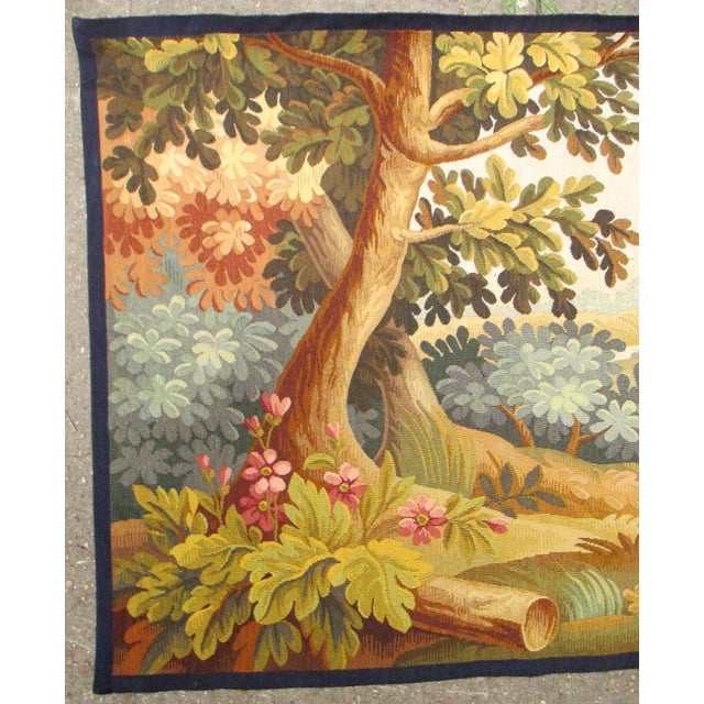 Late 19th Century Decorative Aubusson Tapestry For Sale - Image 5 of 9