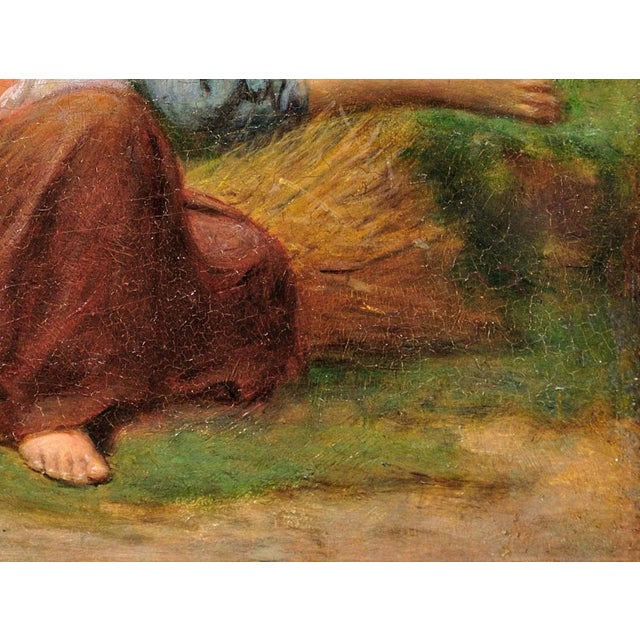 Charles Landelle, I Ask You for a Caress and You Tickle Me, 1860s, Oil Painting, Framed For Sale - Image 9 of 18