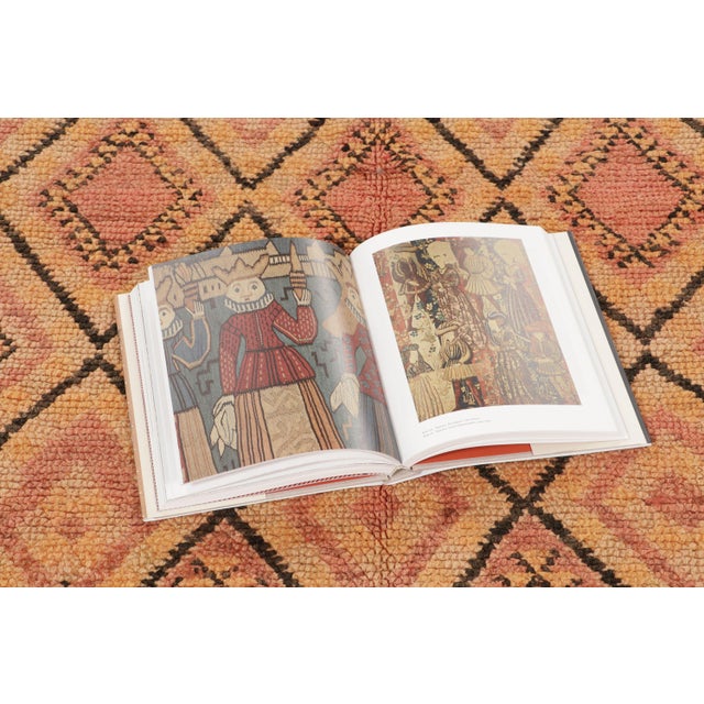Orange Vintage Moroccan Wool Runner With Diamond Lattice by Rug & Kilim, 1950-1959 For Sale - Image 8 of 9