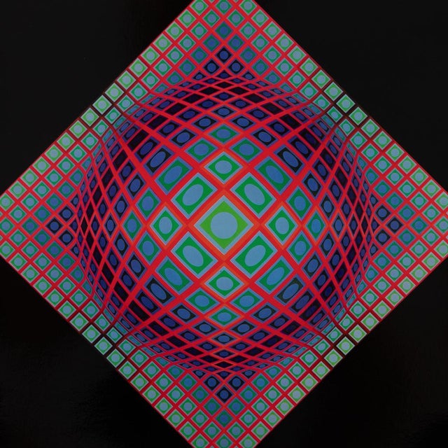 Victor Vasarely (1906-1997) VEGA-201 Heliogravure after a work by the artist On heavy paper, 27 x 27 cm (approx. 11 x 11...