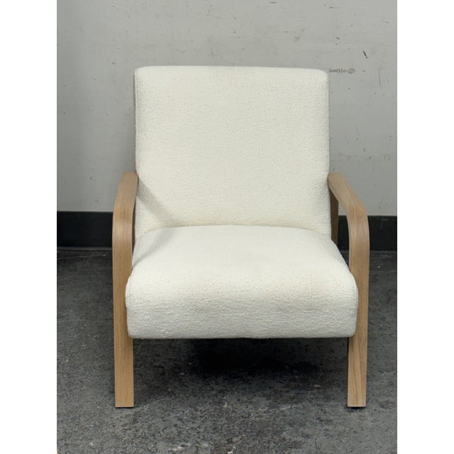 Cream Bespoke Felix Bouclé Side Chair For Sale - Image 8 of 12