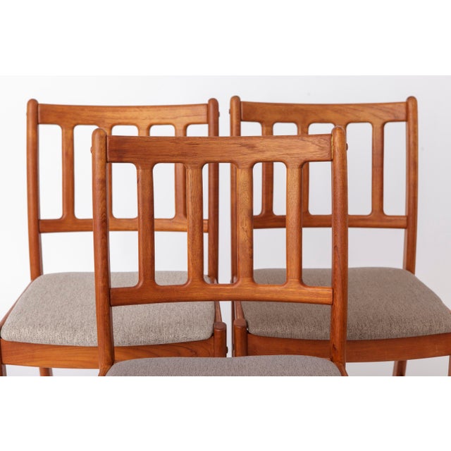 Brown Mid-Century Modern Danish Teak Dining Chairs by Uldum Møbelfabrik, 1960s, Set of 6 For Sale - Image 8 of 11