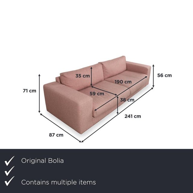 with this set of sepia sofa and matching ottoman, you'll bring two pieces from a series by the Danish manufacturer Bolia...