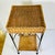 1980s Vintage Coastal Boho Chic Arts & Crafts Wicker and Twisted Rope Metal Plant Stand For Sale - Image 6 of 12