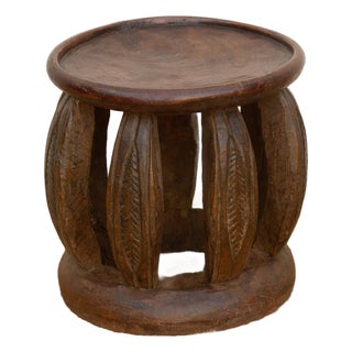 Antique Rustic Minimalist Lobi Stool For Sale