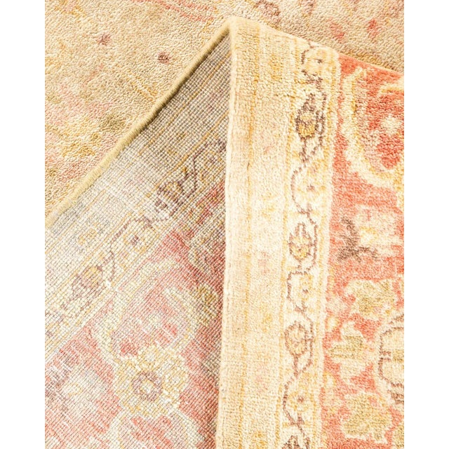 Vintage Traditional Hand Knotted Wool Area Rug, Olive - 6'1" X 9'0" For Sale In New York - Image 6 of 9