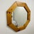 Large octagonal pine mirror, Scandinavian style, 1980 Dimensions: Diameter: 80 cm Depth: 3 cm Good overall condition,...