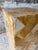 Orange Antique Golden Stone Mosaic Pedestal With Geometric Inlay For Sale - Image 8 of 10