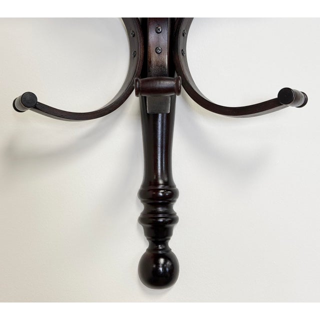 Vintage Bentwood Thonet Style Coat Hat Wall Hook For Sale In Kansas City - Image 6 of 6