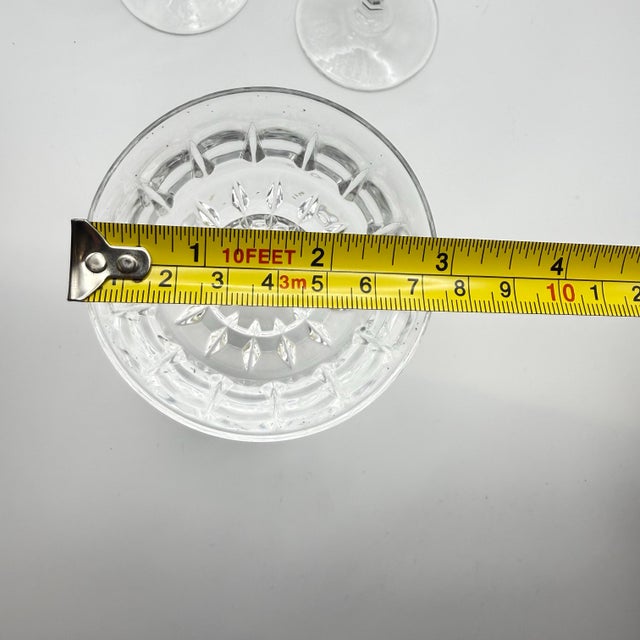 1970s Cristal D’Arques St Germain Crystal Coupe Glasses 9cl Includes Original Box France - Set of 6 For Sale In Miami - Image 6 of 12