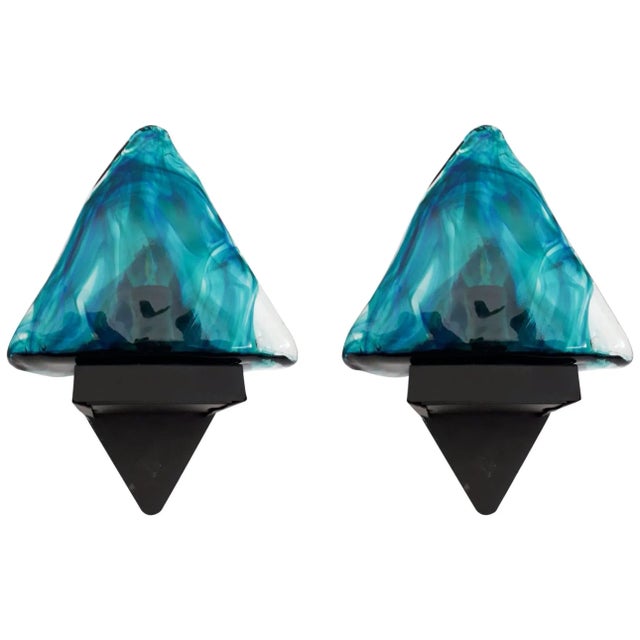 Mid 20th Century Triangular Sconces by La Murrina - a Pair For Sale - Image 11 of 11