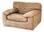 Roche Bobois for Tre Erre S.p.A. Buffalo Camel Leather Club Chair For Sale