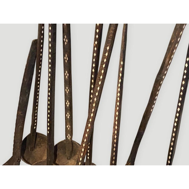 Antique Large Wood and Coconut Shell Ladle For Sale - Image 16 of 18