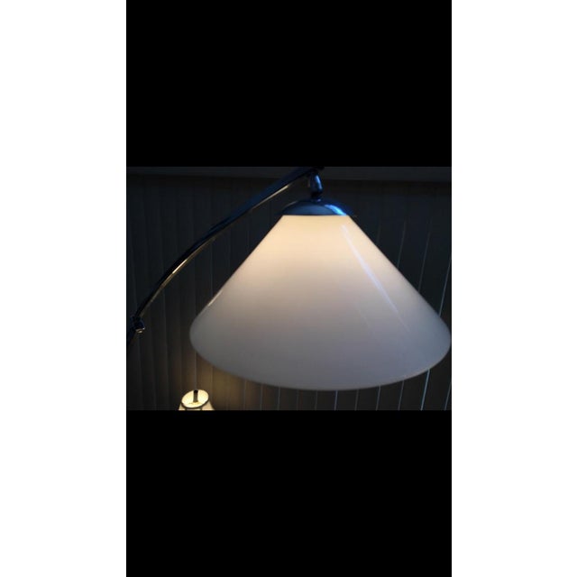Italian Mid-Century Chrome Floor Arch Telescoping Lamp For Sale - Image 3 of 10
