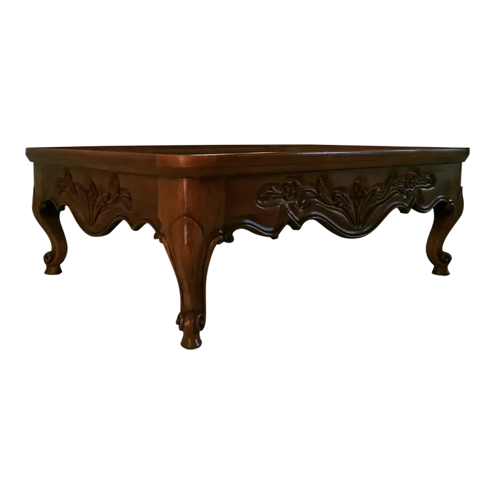 1970s Vintage Walnut Coffee Table by Karges | Chairish