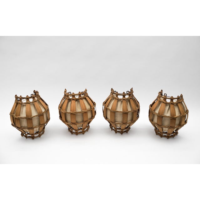 Mid-Century Modern French Provincial Wooden Wall Sconces, 1960s, Set of 2 For Sale - Image 3 of 15