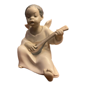 Lladro Angel Playing Mandolin
