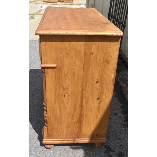 Wood Pine Chest of Four Drawers, Hungary For Sale - Image 7 of 14