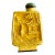 Light Yellow Carved Resin Snuff Bottle With Jade Stopper For Sale