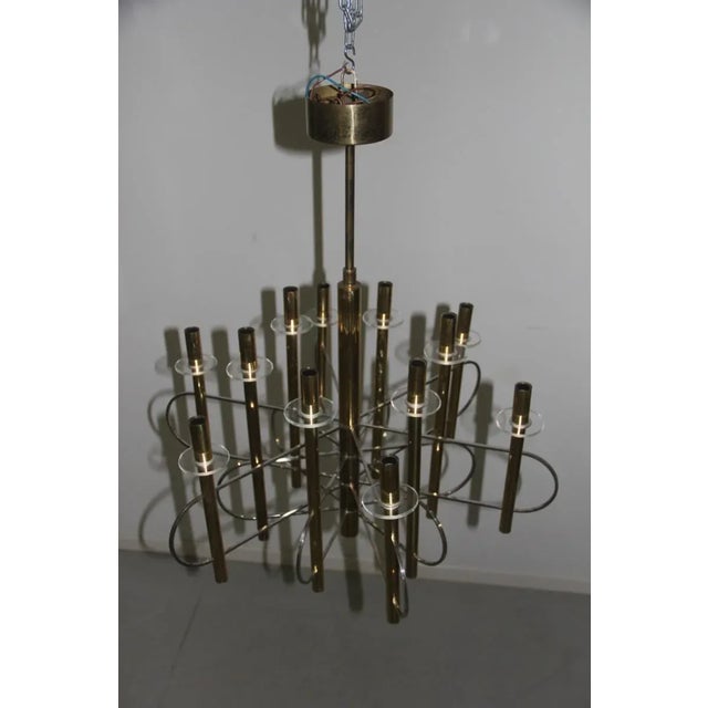 Sculptural Chandelier by Gaetano Sciolari, 1970s For Sale - Image 13 of 16