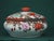 Antique Covered Dish Bowl Lid Japanese Red Satsuma Hand Painted Oriental Signed For Sale - Image 10 of 17