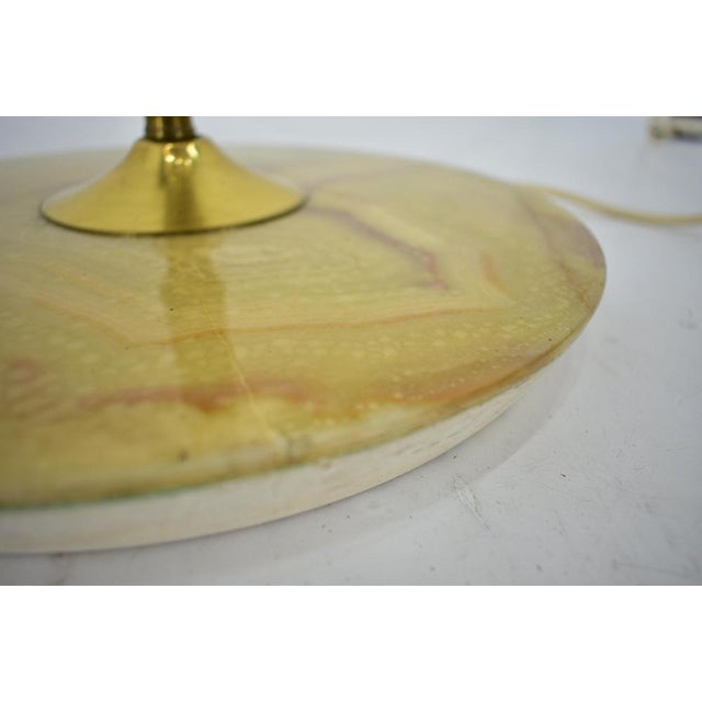 Mid-Century Alabaster and Brass Floor Lamp, Czechoslovakia, 1950s For Sale - Image 14 of 18