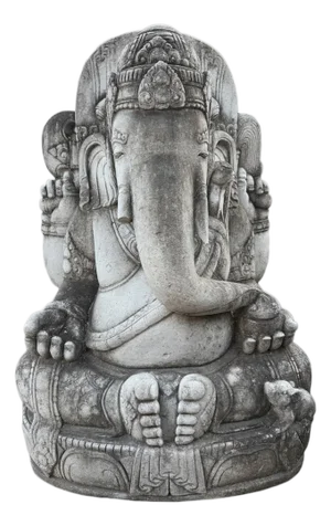 Antique Carved Stone Ganesha Statue