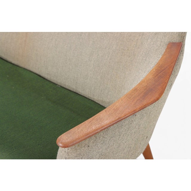 A rare and sculptural freestanding sofa by Danish design duo Henry Schubell and Arnold Madsen, produced by Bovenkamp in...