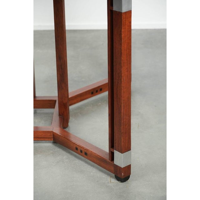 Brown Art Deco Round Decoforma Series Dining Table from Schuitema For Sale - Image 8 of 11