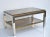 Signed Willy Rizzo Two-Tier Chrome & Brass Coffee Table Smoked Glass Italy 60s For Sale - Image 10 of 12
