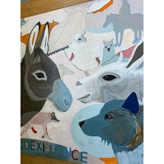"Coexistence" Original Painting by LWren Walraven For Sale - Image 4 of 9